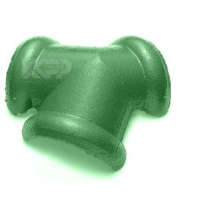 ครอบโค้ง3ทาง ซีแพค สีเขียวทุ่งหญ้า