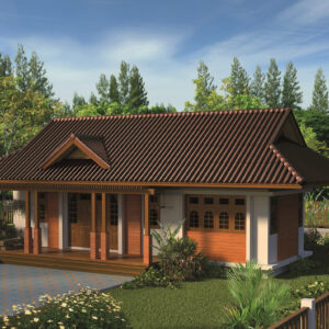 หลังคาลอนคู่ ไฮบริด 120 ซม. สีน้ำตาลประกายมุก