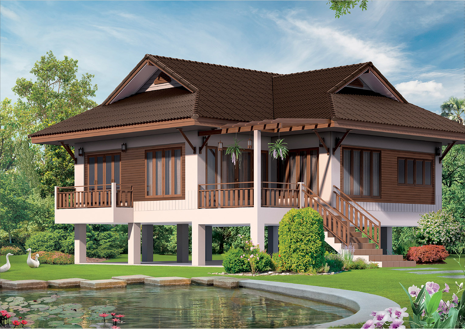 8852404001006 กระเบื้อง เอสซีจี พรีม่า สีน้ำตาล
