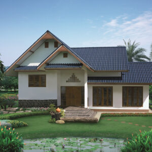 กระเบื้องหลังคาไฟเบอร์ซีเมนต์ เอสซีจี รุ่นพรีม่า สีเทาแกรนิต