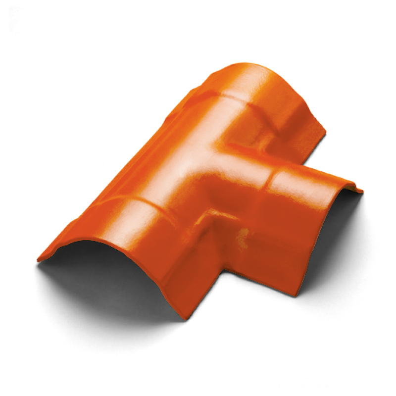 ครอบโค้ง 3 ทาง T พรีม่า สีส้มทอประกาย