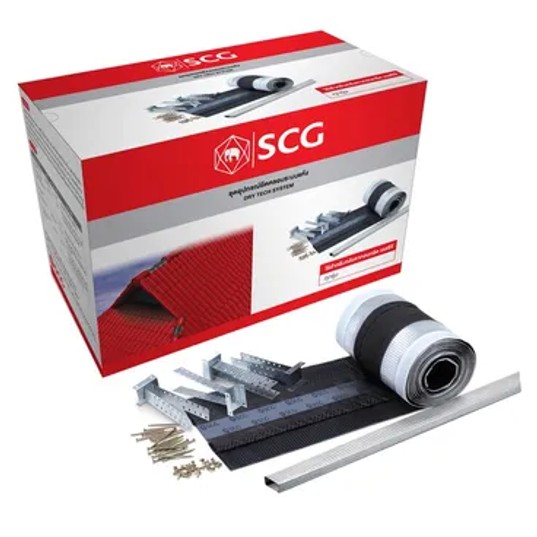 ชุดอุปกรณ์ยึดครอบระบบแห้ง-สันหลังคา (เทอราคอตตา)