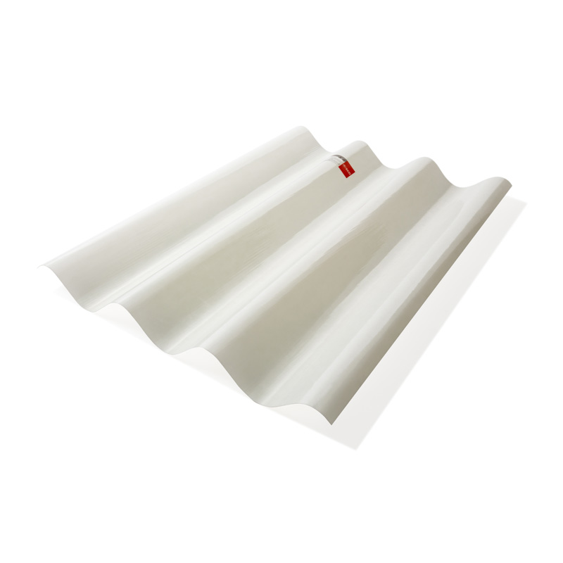 แผ่นโปร่งแสง เอสซีจี ลูกฟูกลอนใหญ่ 100x150x0.12 ซม.สีขาวมุก